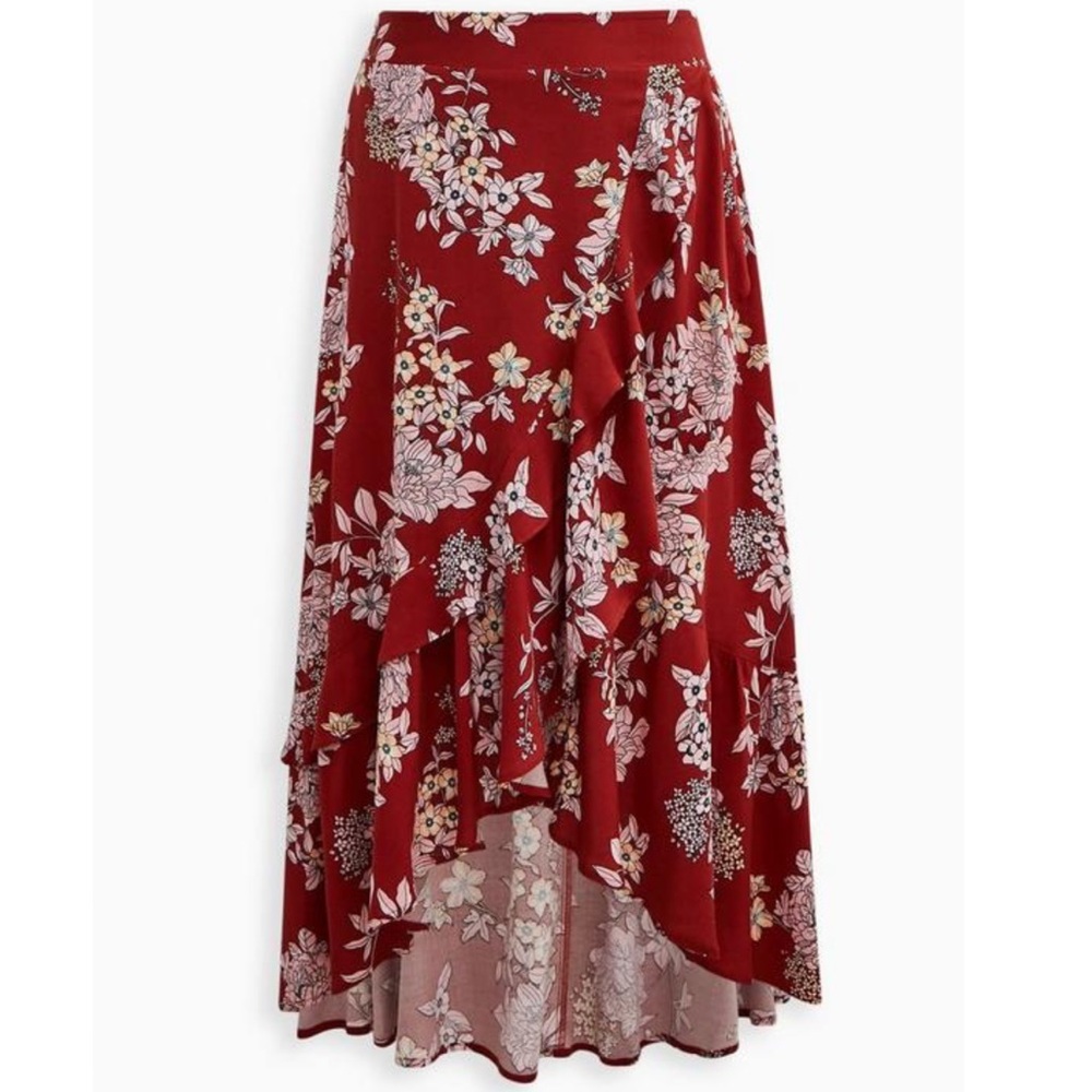 Maxi Challis Hi-Low Skirt